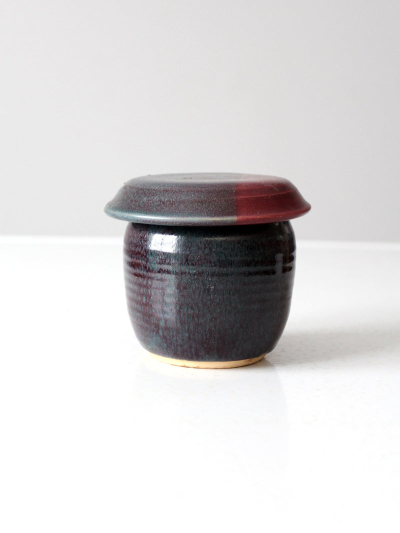 vintage studio pottery jar