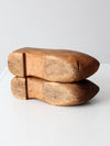 antique primitive wooden clogs