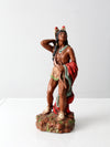 vintage Native American warrior figure