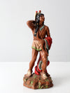 vintage Native American warrior figure