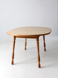 vintage farmhouse dining table with leaf extension