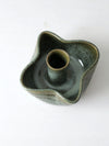 vintage studio pottery candlestick holder