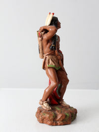 vintage Native American warrior figure