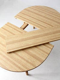 vintage farmhouse dining table with leaf extension