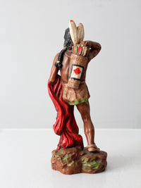 vintage Native American warrior figure