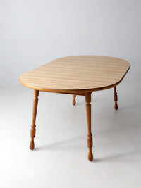 vintage farmhouse dining table with leaf extension