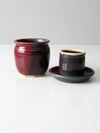 vintage studio pottery jar