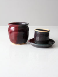 vintage studio pottery jar