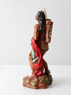 vintage Native American warrior figure