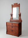 antique Victorian dresser with mirror