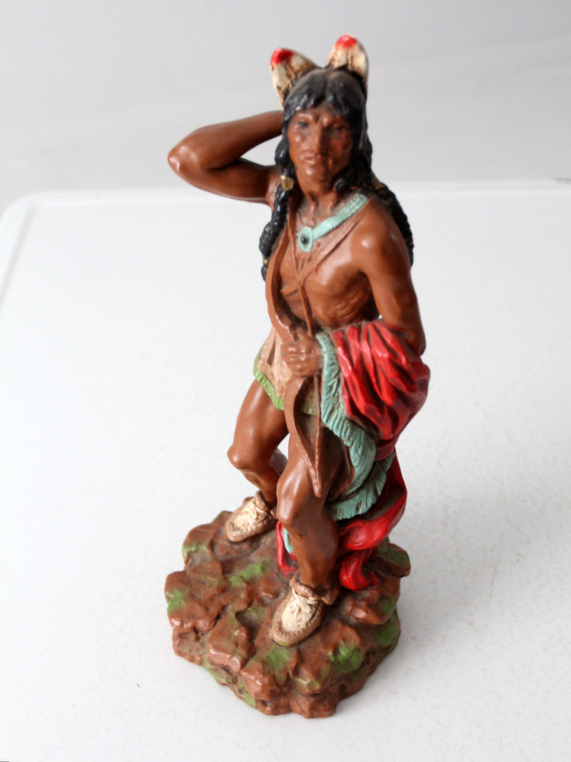 vintage Native American warrior figure