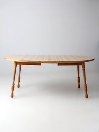 vintage farmhouse dining table with leaf extension