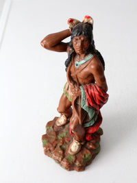 vintage Native American warrior figure