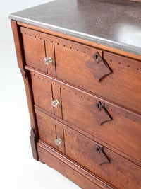 antique Victorian dresser with mirror