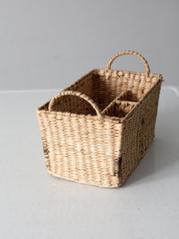 vintage organizer basket
