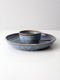 vintage studio pottery serving platter