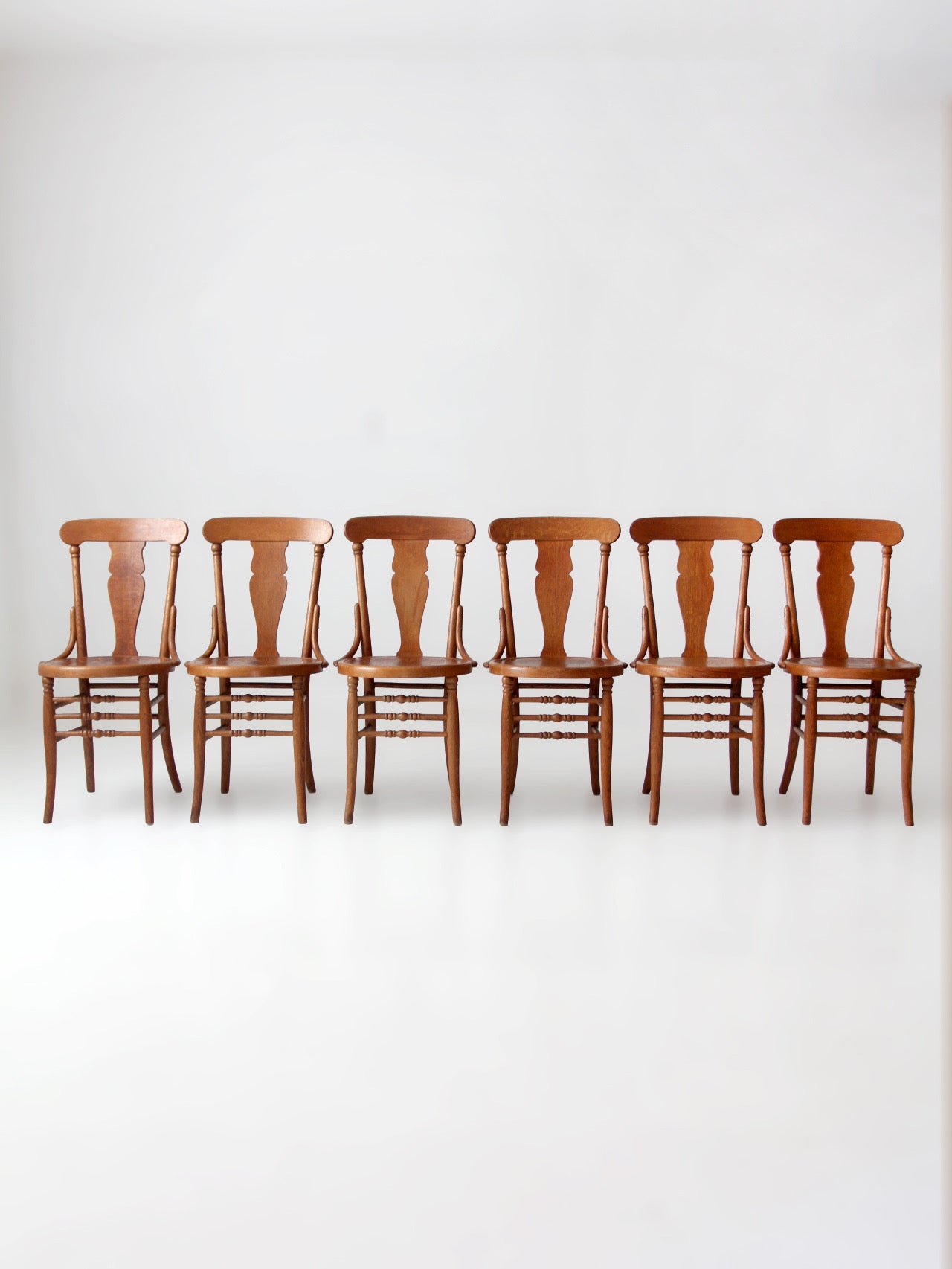 antique Victorian bentwood dining chairs | set of 6