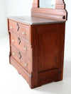 antique Victorian dresser with mirror