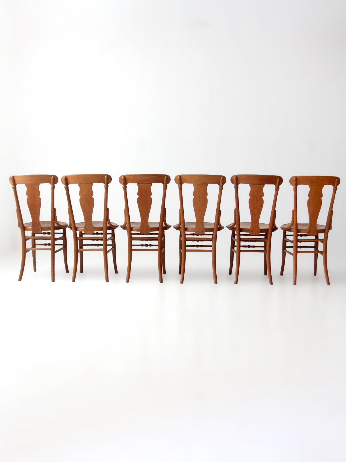 antique Victorian bentwood dining chairs | set of 6