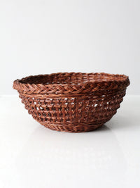 vintage wicker bowl