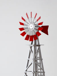 large vintage wood windmill garden sculpture