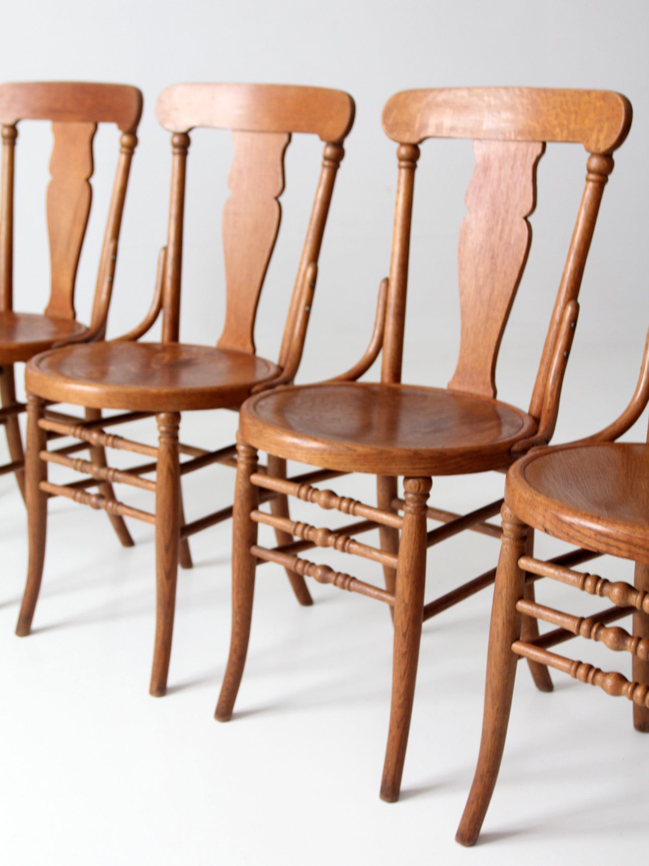 antique Victorian bentwood dining chairs | set of 6