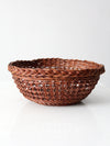 vintage wicker bowl