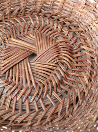 vintage wicker bowl