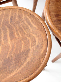 antique Victorian bentwood dining chairs | set of 6