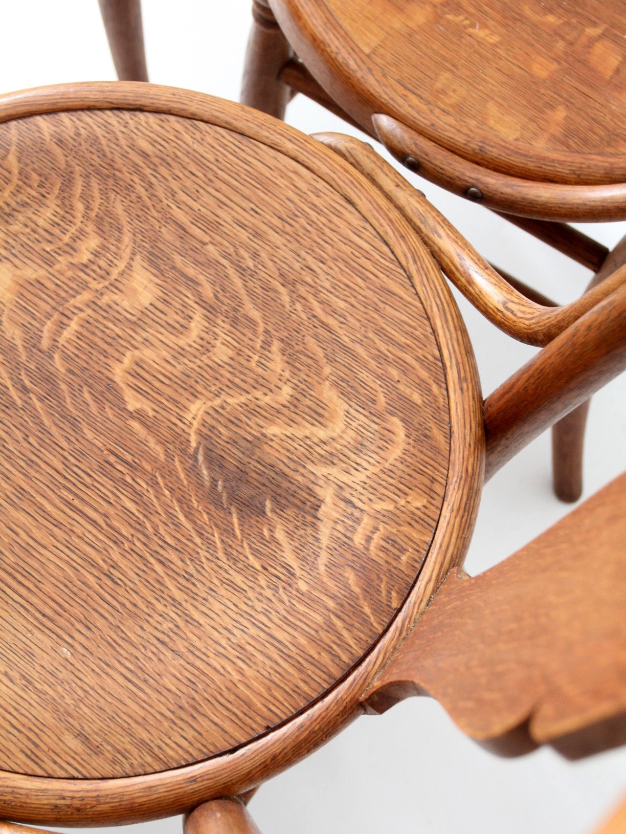 antique Victorian bentwood dining chairs | set of 6