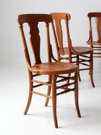 antique Victorian bentwood dining chairs | set of 6