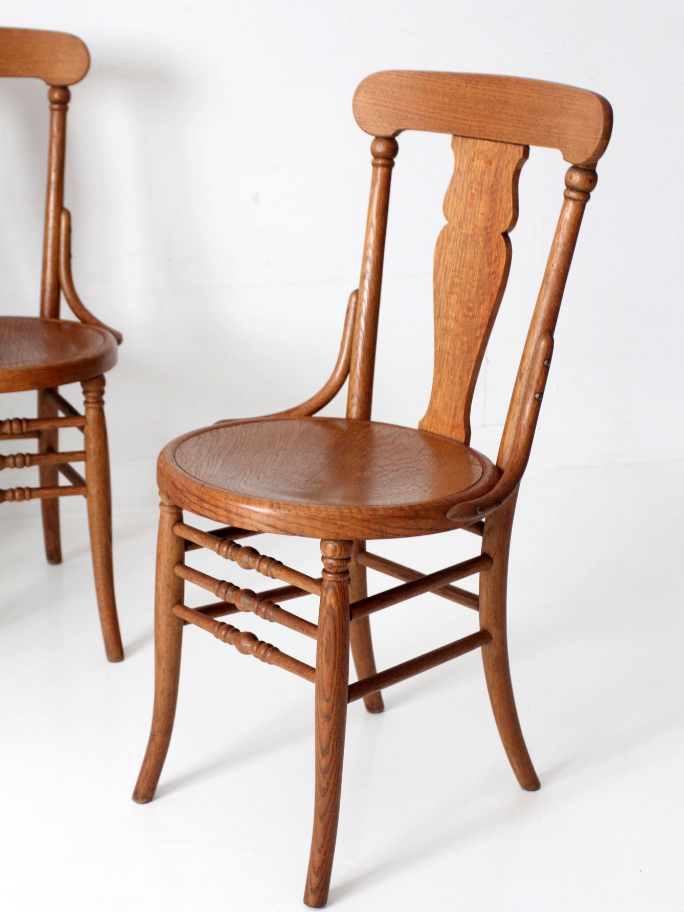 antique Victorian bentwood dining chairs | set of 6