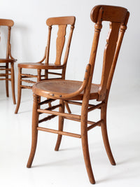 antique Victorian bentwood dining chairs | set of 6