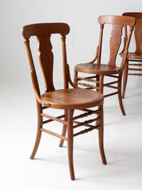 antique Victorian bentwood dining chairs | set of 6