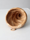 vintage hanging spiral basket