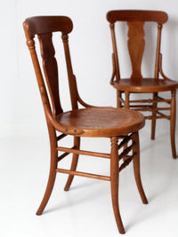 antique Victorian bentwood dining chairs | set of 6