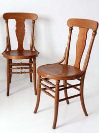 antique Victorian bentwood dining chairs | set of 6