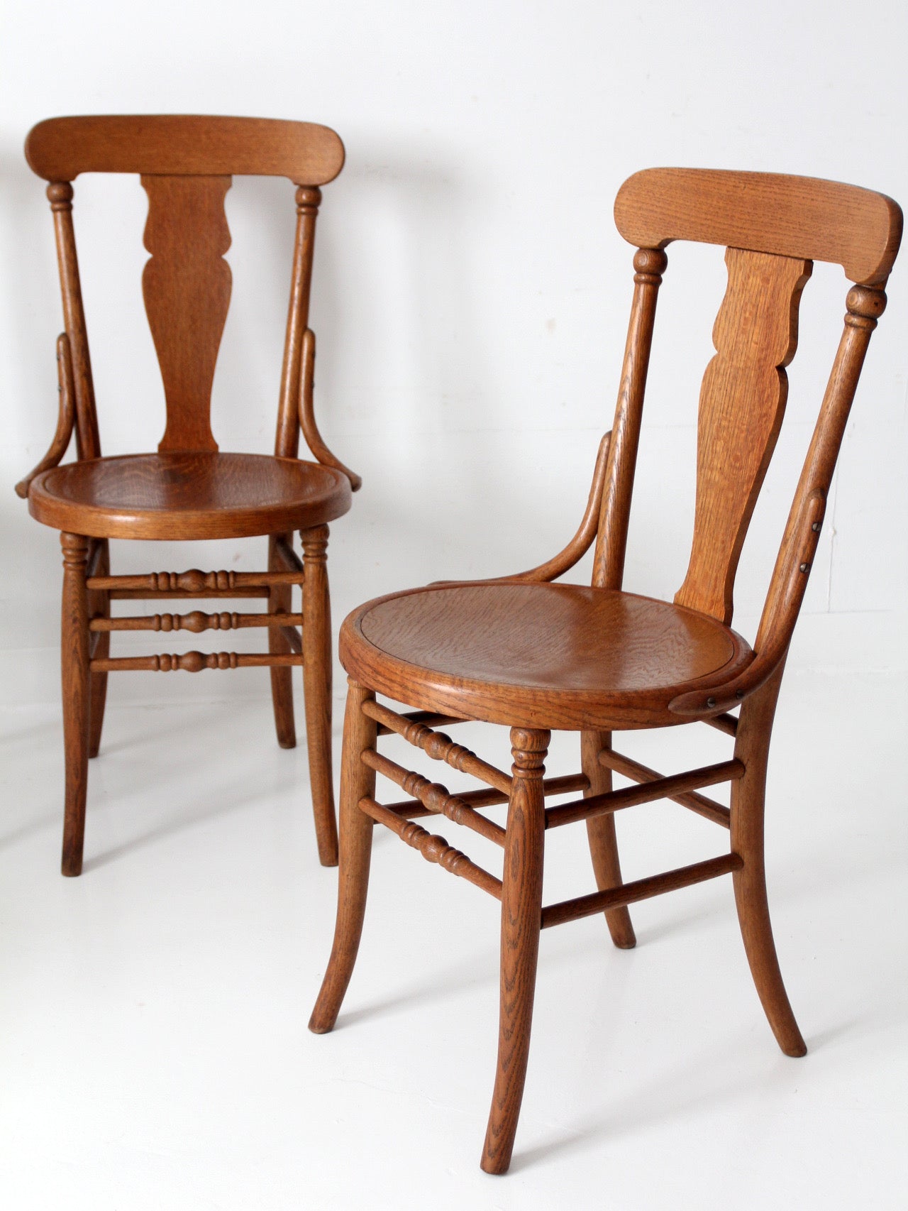 antique Victorian bentwood dining chairs | set of 6
