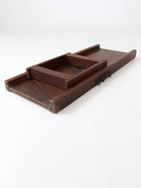 large antique wood kitchen mandolin slicer
