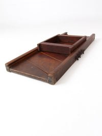 large antique wood kitchen mandolin slicer