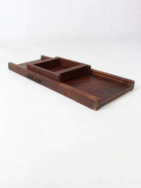 large antique wood kitchen mandolin slicer
