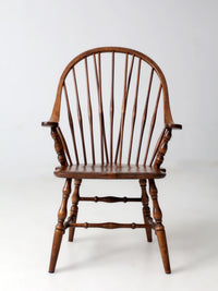 antique American Windsor brace-back armchair