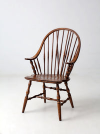 antique American Windsor brace-back armchair