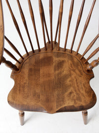 antique American Windsor brace-back armchair