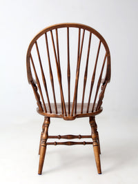 antique American Windsor brace-back armchair