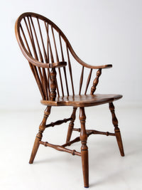 antique American Windsor brace-back armchair