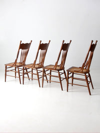 antique dragon press back side chairs set of 4