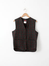 vintage Johnson Woolen mills plaid vest