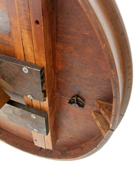 antique Arts & Crafts oak pedestal table