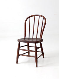 antique Windsor bow back spindle chair